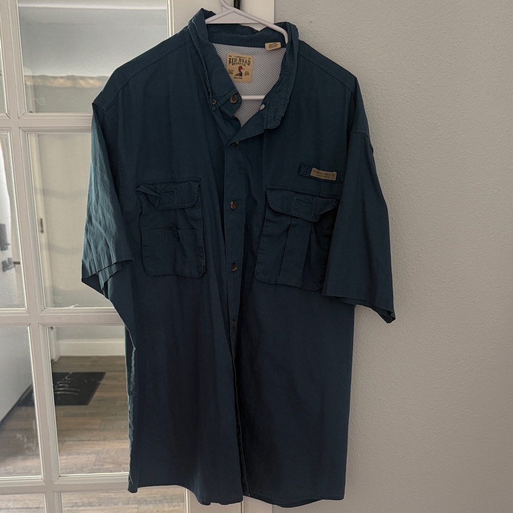 RedHead Blue Casual Button Down Shirt